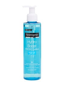 Neutrogena Cleansing Water Gel, Hydro Boost, Normal To Dry Skin, Blue 