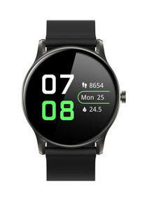 Smartwatch SpO2 12 Sports Modes Heart Rate Sleep Quality Monitor Waterproof Compatible With iPhone Android Black 