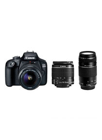 EOS 4000D Zoom Kit With EF-S 18-55mm f/3.5-5.6 III Lens + EF 75-300mm f/4-5.6 III USM Lens 18MP, Built-In Wi-Fi And Bluetooth 