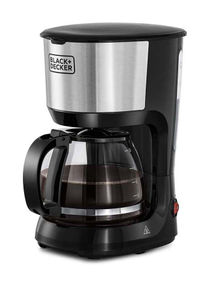 Coffee Machine 10 Cup Coffee Maker For Drip Coffee And Espresso With Glass Carafe 1.25 L 750 W DCM750S-B5 Black/Silver 