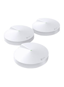 Deco M5 (3-Pack) AC1300 Dual-Band Whole Home Mesh WiFi System, Coverage for 3-5 Bedroom Houses, 100 Devices Connectivity, Built-in Antivirus, Router/Extender Replacement, Parental Controls, Works with Alexa White 