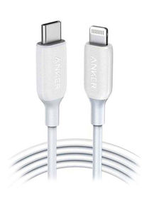 PowerLine III USB-C to Lightning 6ft White/Silver 