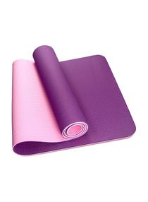 Anti-Skid Yoga Mat 6 mm - Purple 61 X  13 X 13centimeter 