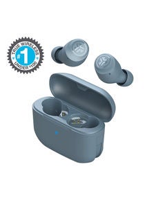 Go Air Pop True Wireless Bluetooth Earbuds + Charging Case | Dual Connect | IPX4 Sweat Resistance | Bluetooth 51 Connection | 3 EQ Sound Settings: JLab Signature, Balanced, Bass Boost Slate 