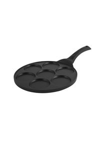 7-Slot Non-stick Pancake Maker With Bakelite Handles Black 26.5cm 