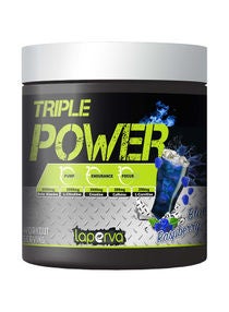 Triple Power Pre-Workout Blue Raspberry Food Supplement-30 Servings 