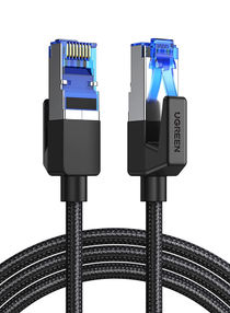 Cat8 Ethernet Cable High Speed 40Gbps 2000MHz RJ45 Network Internet Braided Shielded Cord LAN Wire Compatible with Gaming Switch PC PS5 PS4 Xbox Modem Router WiFi Extender Patch Panel -3M Black 