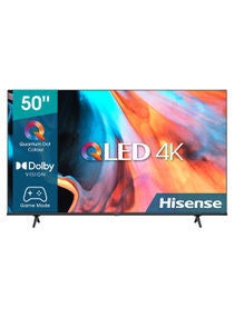 E7H (50 Inch) 4K UHD Smart VIDAA TV, With Quantum Dot Colour, Dolby Vision HDR, DTS Virtual X, Bluetooth And Wi-Fi (2022 NEW) 50E7H Black 