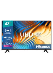 E6H (43 Inch) 4K UHD Smart VIDAA TV, With Dolby Vision HDR, DTS Virtual X, Bluetooth And Wi-Fi (2022 NEW) 43E6H Black 