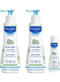 Pack Of 2 Moisturising Extra Soft Baby Skin Care Body Lotion - 2 X 300Ml + Cleansing Gel 50Ml (Free) 