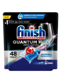 Quantum Max Dishwasher Tablet, 48 Piece Blue/Black 