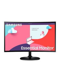 24 Inch Essential Curved Monitor, 75Hz AMD FreeSync, Gameing Compatable, S3 S36C  LS24C360 Black 