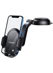 Car Phone Holder, Dashboard/Windshield Suction Cup Mobile Mount 360 Degrees Rotatable Cell phone Stand for iPhone 14/13/12 Series, Samsung Galaxy S23/S22 Series, Huawei, Oneplus, Xiaomi, Motorola and all 4.7-7.2'' Black 